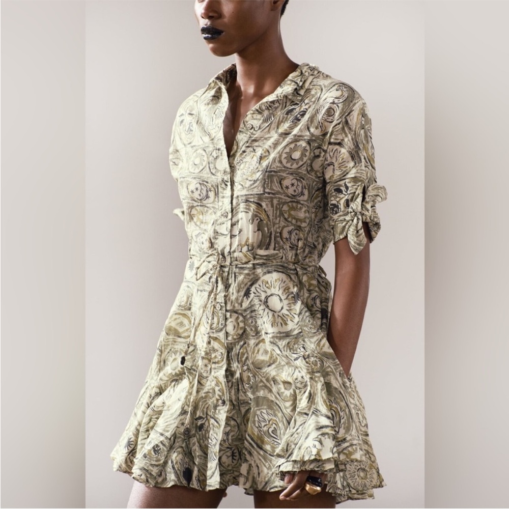 Zara Printed Short Dress